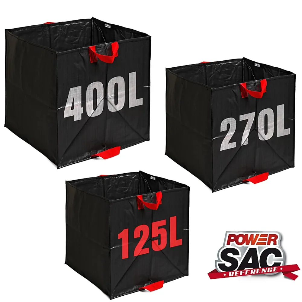 Sac à végétaux noir 125L 50x50x50 cm* Sac Poubelle