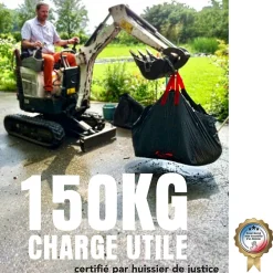 Sac à végétaux Pro noir 400L 75x75x70 cm> Clearance