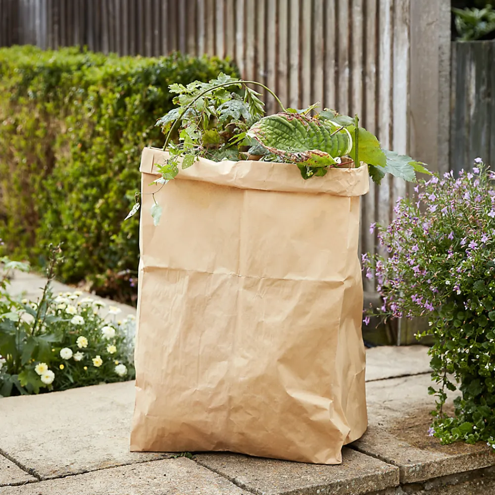 Sac à végétaux extérieur marron 100L>Verve Sale