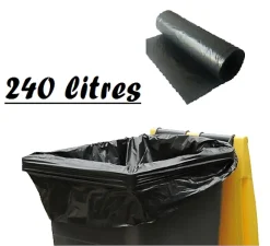 Le Plus De L'Entretien SACS POUBELLE NOIR HAUTE RESISTANCE - 240 litres - carton de 100 sacs* Sac Poubelle
