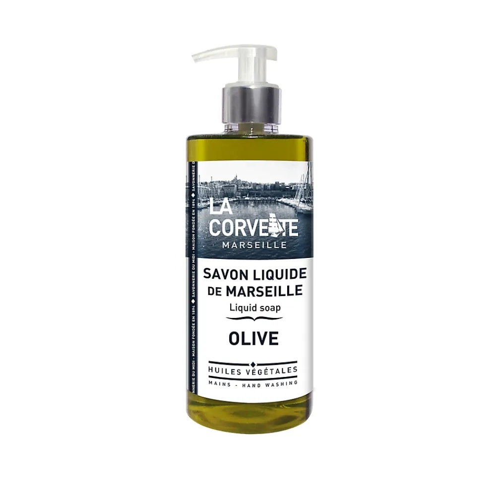 La Corvette Savon de Marseille liquide Savonnerie du midi olive 500ml* Savon