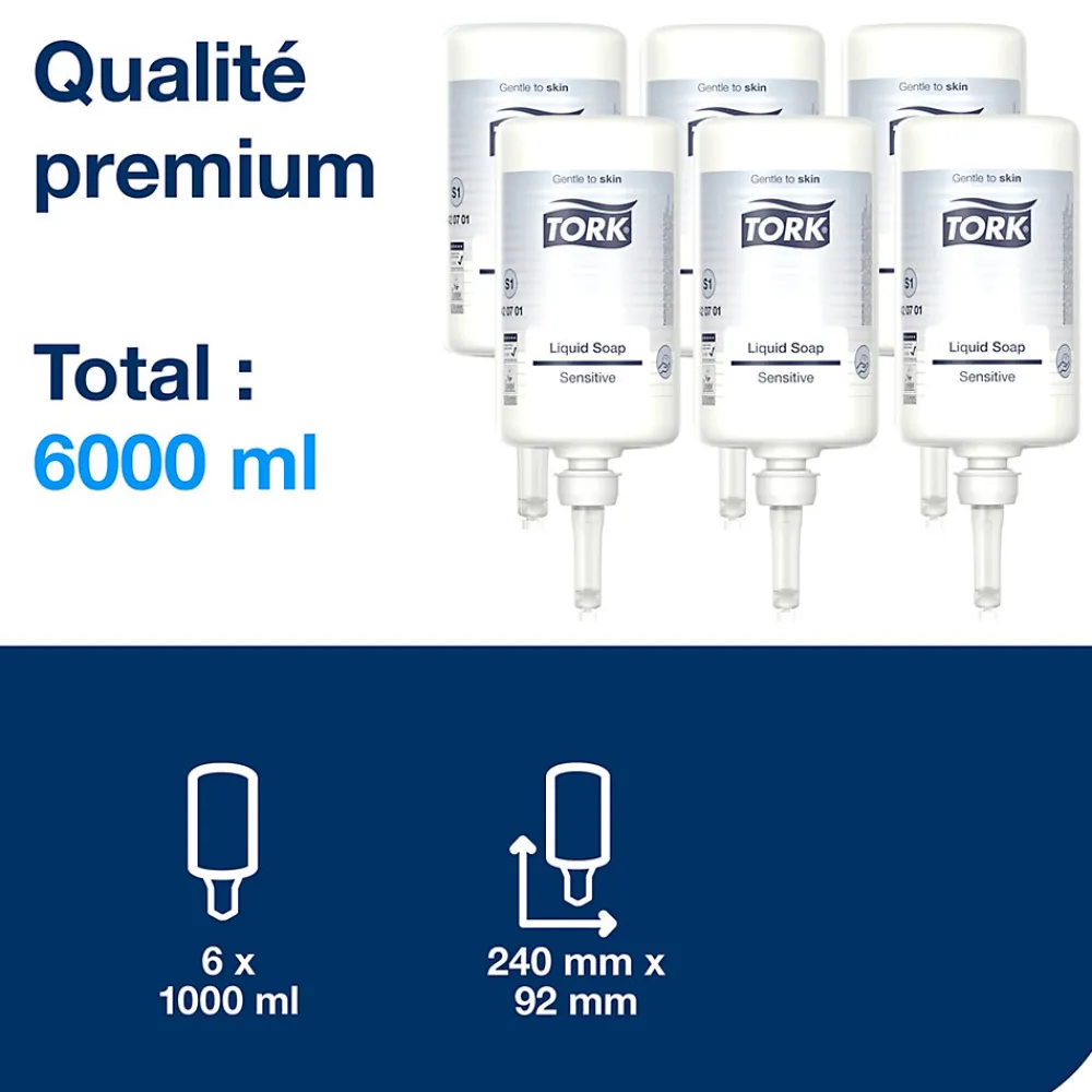 Savon doux 420701 - 6 x 1000mL>Tork Online