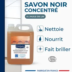 Starwax Savon noir à l'huile de lin 5L* Savon