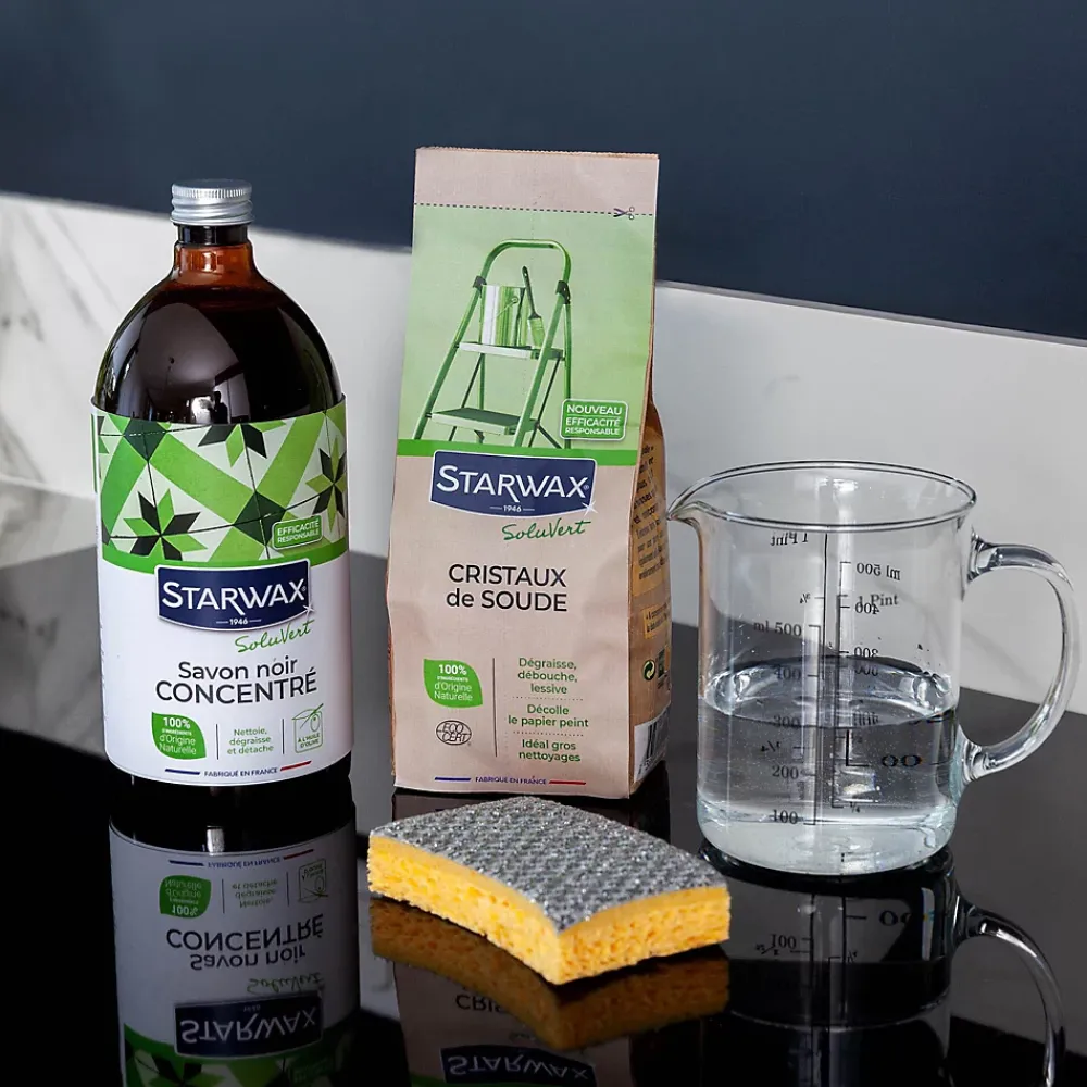 Starwax Savon noir à l'huile d'olive en bouteille 1L* Savon