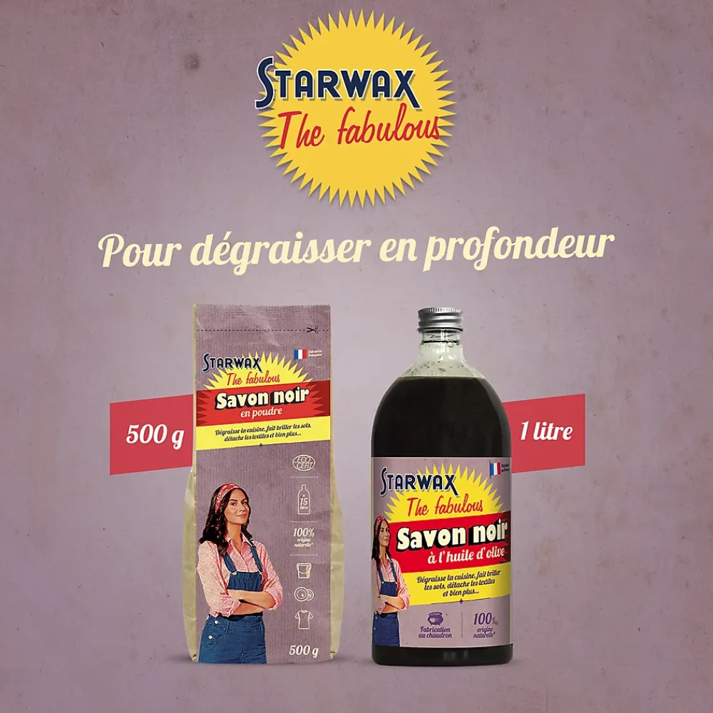 Starwax Fabulous Savon noir en poudre 500g* Savon