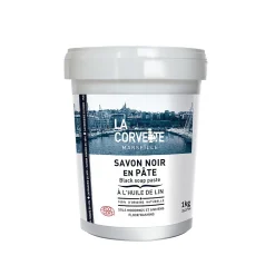 Savon noir Savonnerie du midi en pâte à l’huile de lin 1kg>La Corvette Online