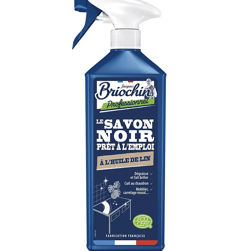 Briochin Savon noir prêt à l'emploi à l'huile de lin Ecocert 750ml* Savon