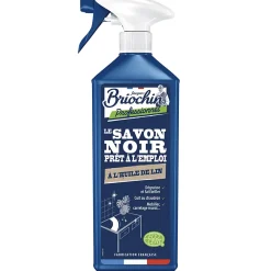 Briochin Savon noir prêt à l'emploi à l'huile de lin Ecocert 750ml* Savon