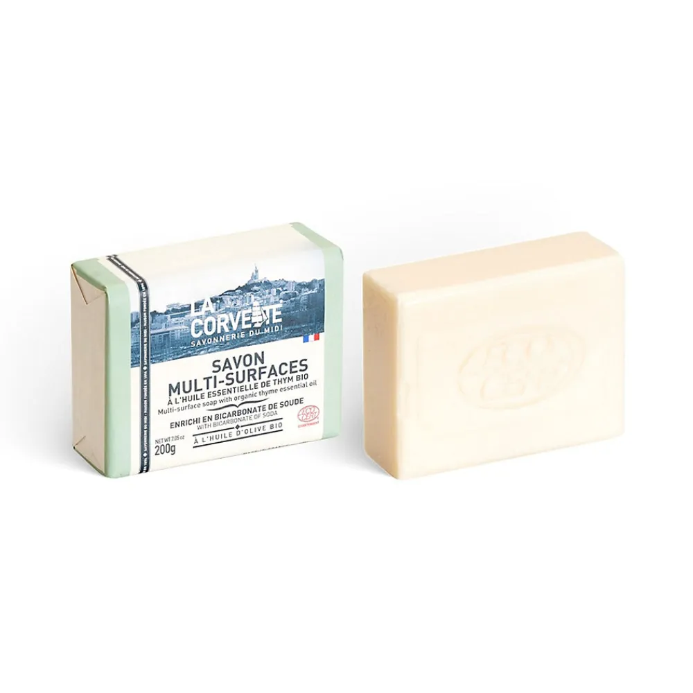 Savon solide ECOCERT multi-surfaces parfumé à l'huile essentielle de thym bio La Corvette 200g> Clearance