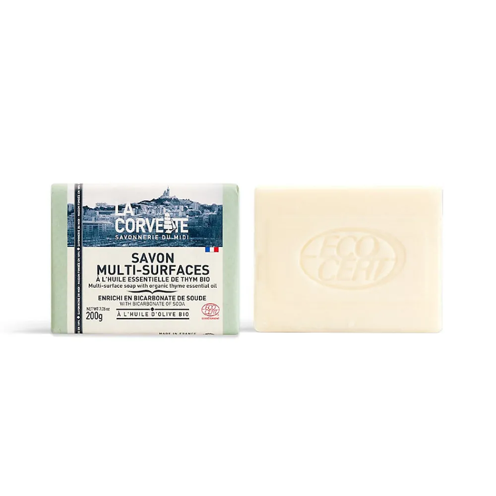 Savon solide ECOCERT multi-surfaces parfumé à l'huile essentielle de thym bio La Corvette 200g> Clearance