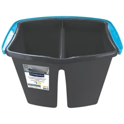 Seau double compartiment gris 14L>Starwax Discount