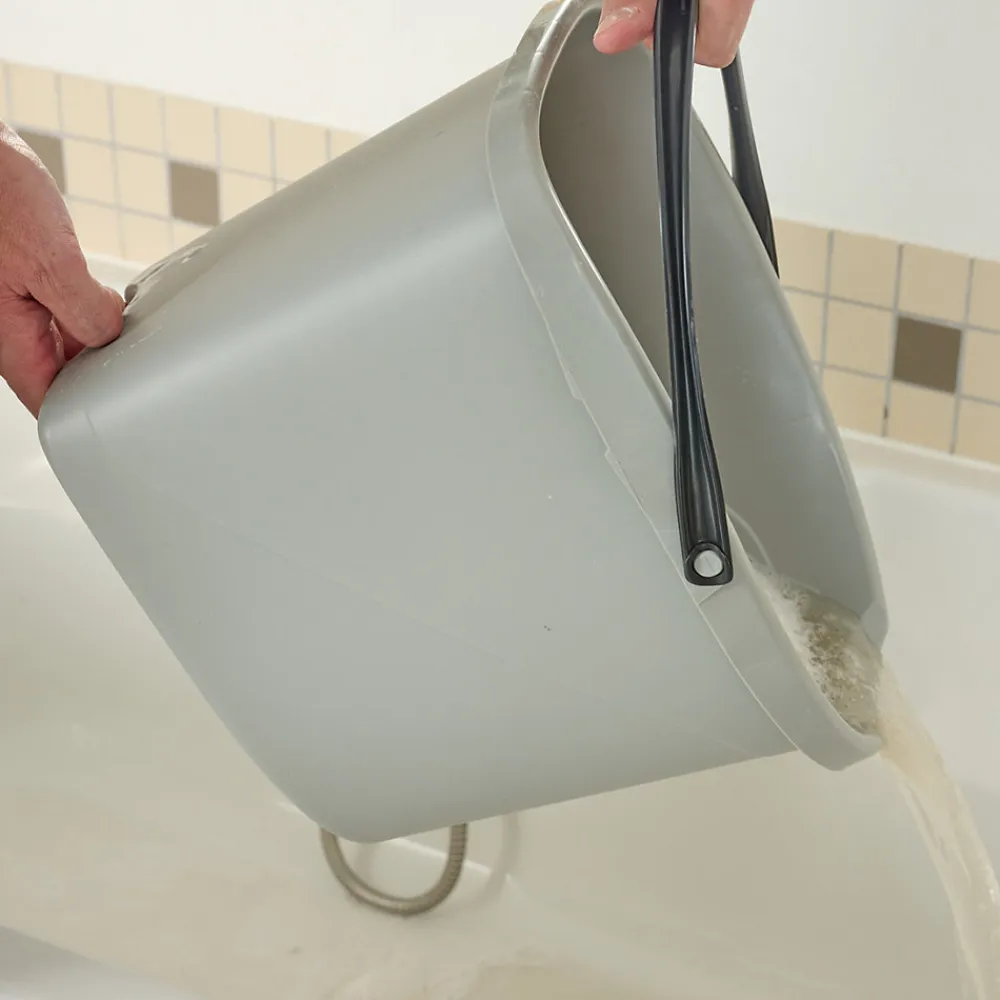 Seau et essoreuse de torsion gris clair 14L>GoodHome Sale