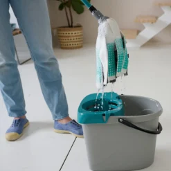 Seau et essoreuse de torsion gris clair 14L><noscript><img width=
