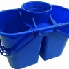 Seau 12L Double Compartiment+Essoreur Bleu ->Guialto Best