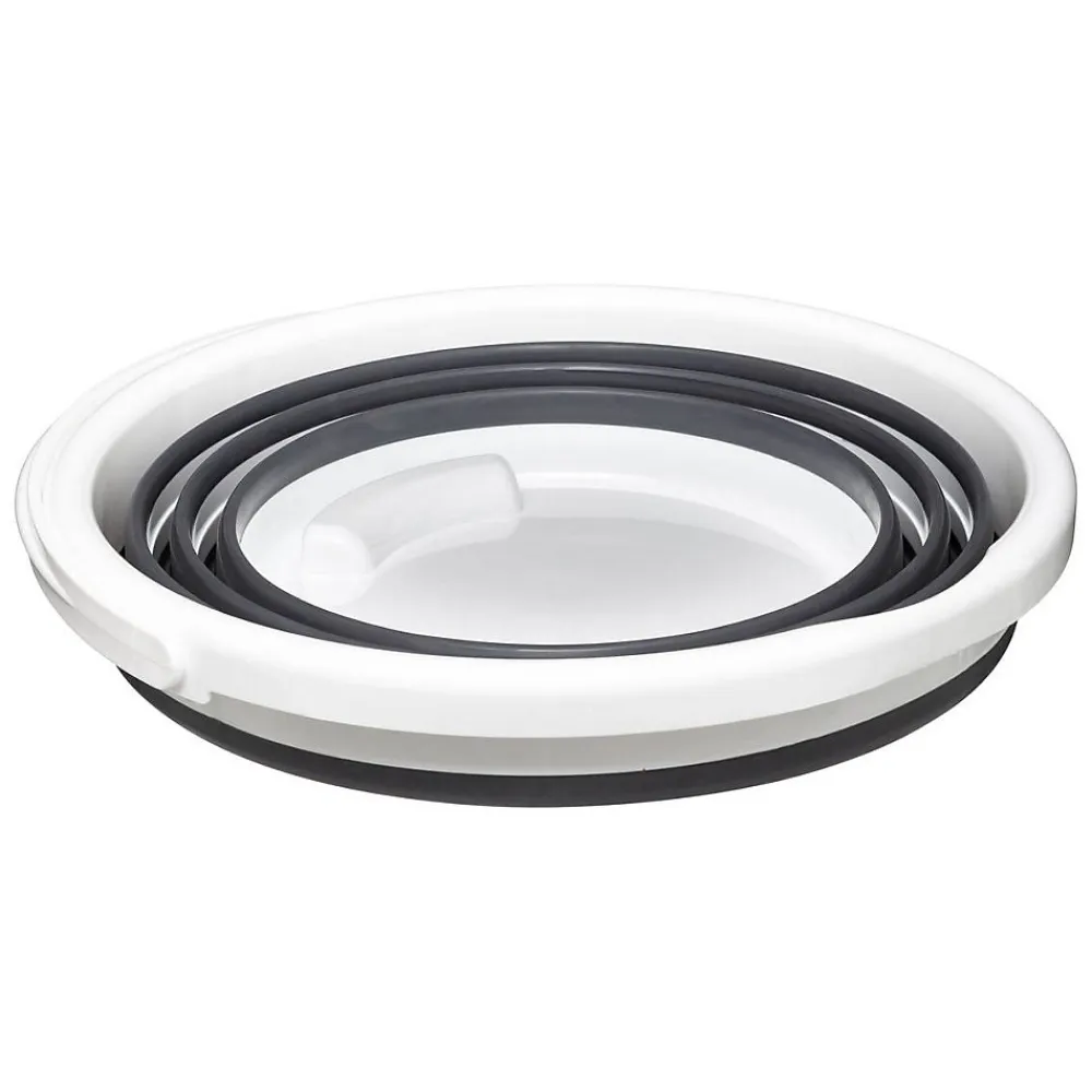 Seau pliable 10L - Blanc gris ->5Five Outlet