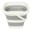 Seau Retractable 5L gris et blanc - Gris->5Five Clearance