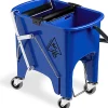 Dme Seau squizy 15L bleu avc roues - Lot de 2 -* Seau, Bassine, Récipient De Ménage