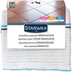 Starwax Serpillière gaufrée extra-blanche 50 x 100 cm* Serpillère