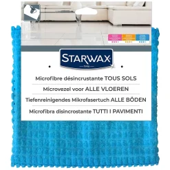 Starwax Serpillère microfibre désincrustante bleu L.70 x l.50 cm* Serpillère