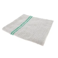 Serpillère traditionnelle blanc cassé et vert L.100 x l.60 cm* Serpillère