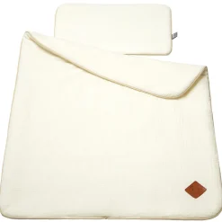 Set berceau couverture et coussin en gaze de coton Jeanne><noscript><img width=