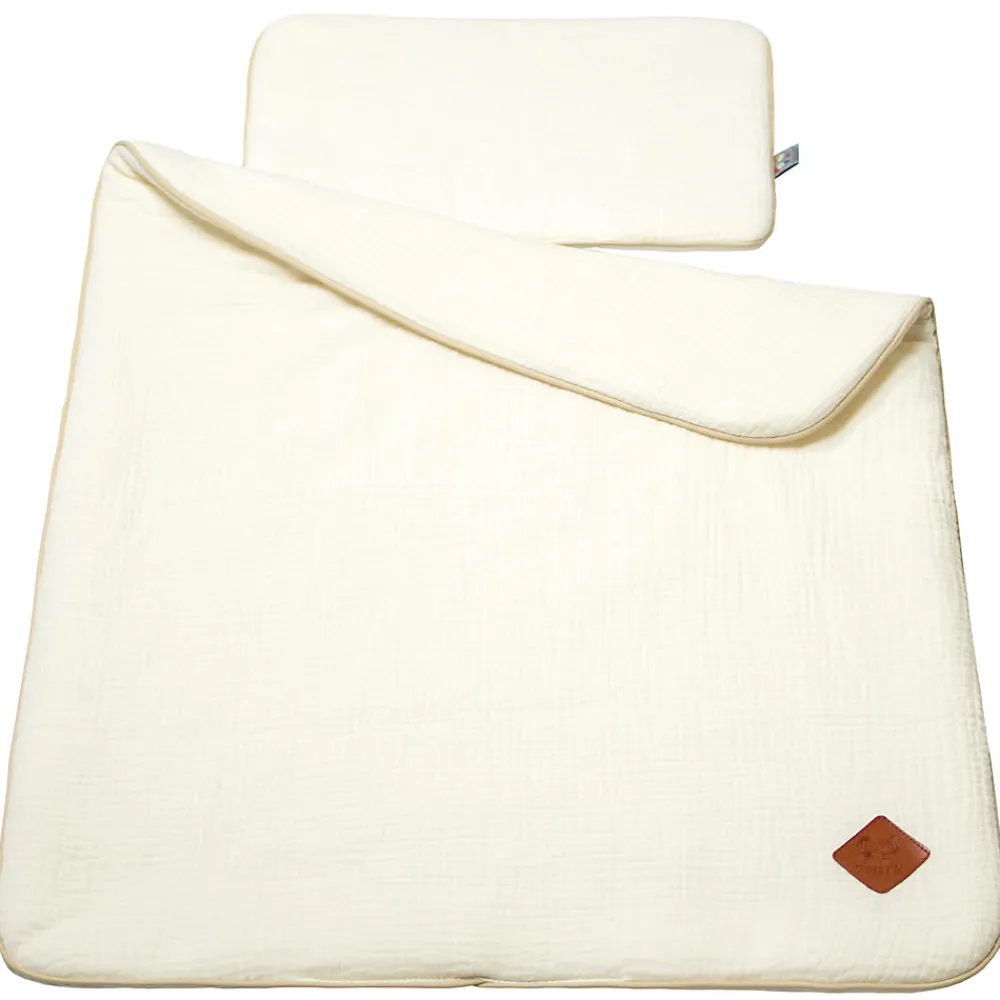 Set berceau couverture et coussin en gaze de coton Jeanne>Sevira Kids Best