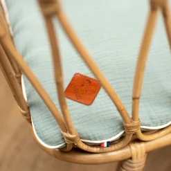 Set berceau couverture et coussin en gaze de coton Jeanne><noscript><img width=