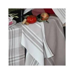 Sud Etoff Set de 3 torchons cuisine coton 50x70 cm (50x70 cm - Beige)* Chiffon