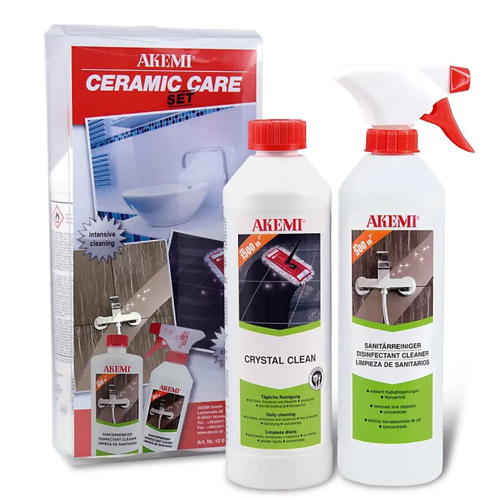 Akemi Set d'entretien salle de bain -* Nettoyant Et Entretien Pour Sol