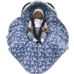 Sevira Kids Couverture enveloppante nid d'ange bébé réversible* Couverture