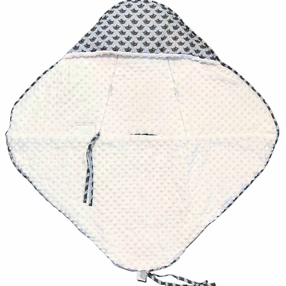 Sevira Kids Couverture enveloppante nid d'ange bébé réversible en coton minky ELI* Couverture