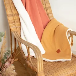 Sevira Kids Couverture en gaze de coton et sherpa Jeanne* Couverture