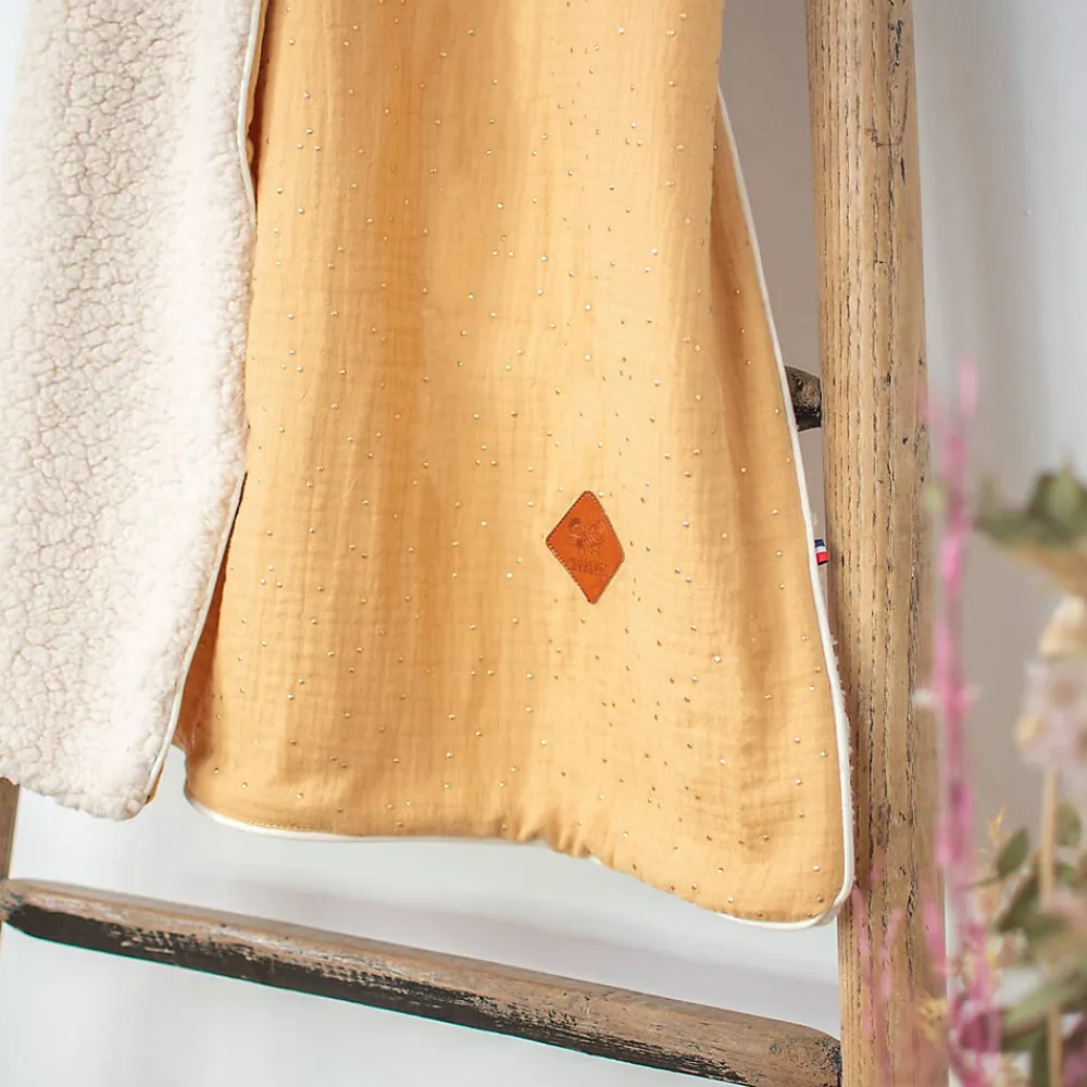 Couverture en gaze de coton et sherpa Jeanne>Sevira Kids Outlet