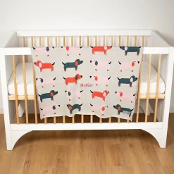 Sevira Kids Couverture en coton bio Gots Teckel* Couverture