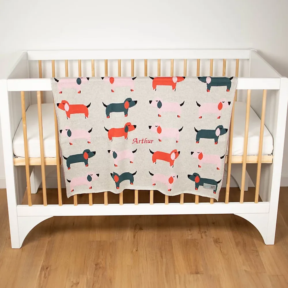 Sevira Kids Couverture en coton bio Gots Teckel* Couverture