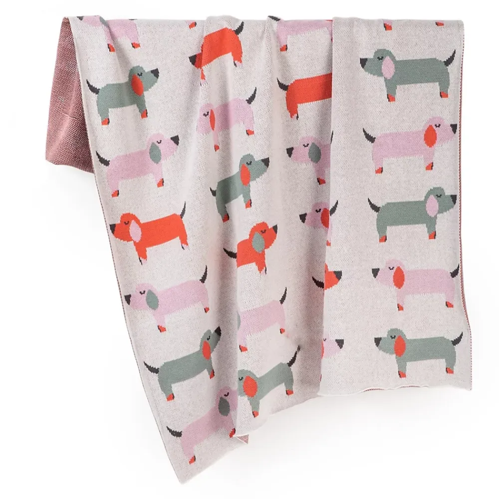 Sevira Kids Couverture en coton bio Gots Teckel* Couverture