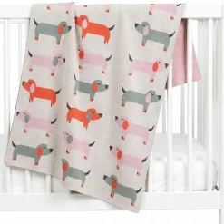 Sevira Kids Couverture en coton bio Gots Teckel* Couverture