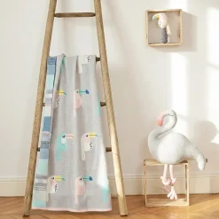 Couverture en coton bio Gots TOUCAN><noscript><img width=