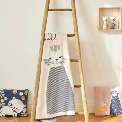 Sevira Kids Couverture en coton bio Gots Chaton* Couverture