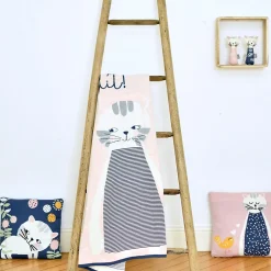 Sevira Kids Couverture en coton bio Gots Chaton* Couverture