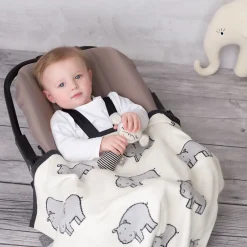 Couverture plaid en coton bio HIPPO>Sevira Kids Best