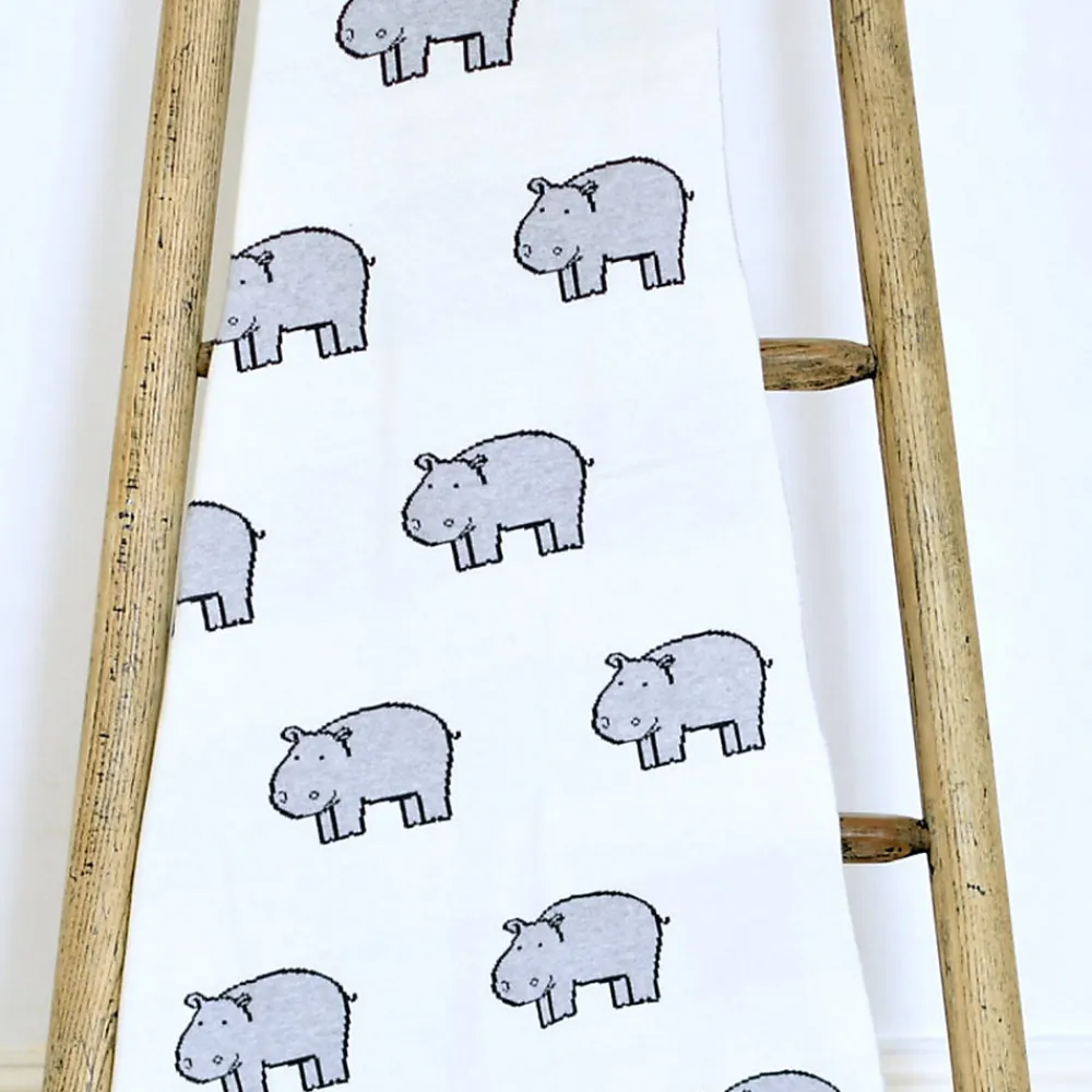 Couverture plaid en coton bio HIPPO>Sevira Kids Best