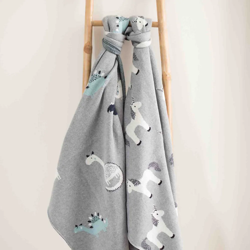 Couverture pour bébé en coton bio LICORNE>Sevira Kids