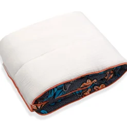 Couverture réversible Wax Fleurs de mariage><noscript><img width=