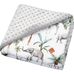 Sevira Kids Couverture réversible en minky Safari* Couverture
