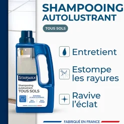 Shampoing autolustrant 2 en 1 tous sols intérieurs 1L>Starwax Sale