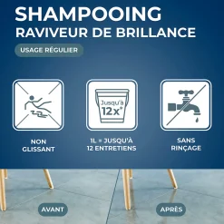 Shampoing autolustrant 2 en 1 tous sols intérieurs 1L><noscript><img data-lazyloaded=