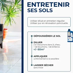 Shampoing autolustrant 2 en 1 tous sols intérieurs 1L><noscript><img data-lazyloaded=