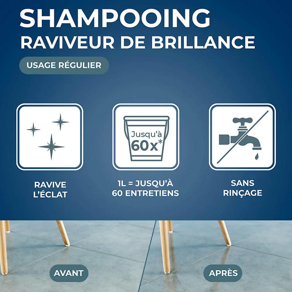 Shampoing brillant sols carrelés 5L>Starwax Best