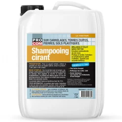 Shampooing cirant pour carrelage, pierres naturelles, terres cuites, marbres, grés -5 litres->Procom New